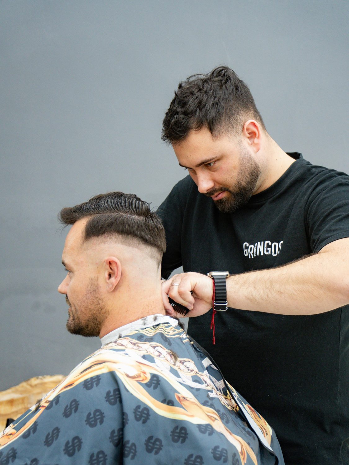 Barber při střihu